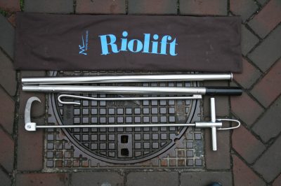 Riolift set; Puthaak, hefboom (staander) en opbergzak